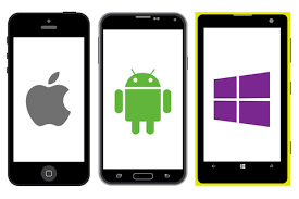 Different mobile operating systems