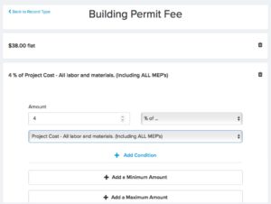 Building Permit Fee Automatic Calculation | ViewPoint Cloud